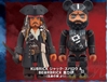 图片 2011 Pirates of the Caribbean Jack Sparrow KUBRICK & Blackbeard BE@RBRICK 