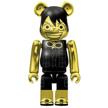 图片 2016 One Piece ルフィ(GOLD) BE@RBRICK 