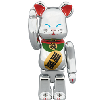 图片 2017 東京ソラマチ 招き猫 銀メッキ 弐 BE@RBRICK