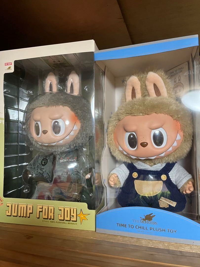 KING OF TOY 2023 POPMART The Monsters Labubu Jump For Joy Plush Doll 0078826 2023 Popmart The Monsters Labubu Jump For Joy Plush Doll 