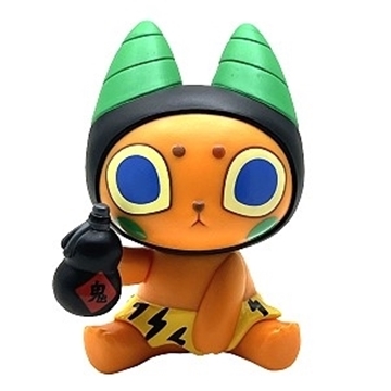 图片 2024 Unbox BADMEAW Oni-Nyan 鬼 Orange Sit Version