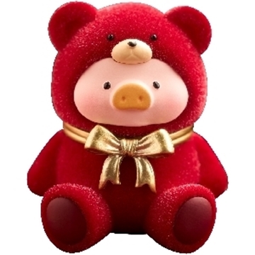图片 2025 罐頭豬．LuLu Terry Mini Christmas Red