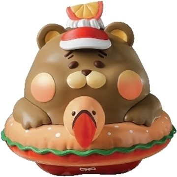 图片 2025 小碗刨冰熊 漂浮泳圈系列 貪吃紅鶴